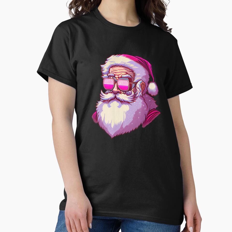 Cool Santa with sunglasses. by Pixelarium T-Shirts, Hoodie, Sweatshirt | BlankRebels.com (Image 2)