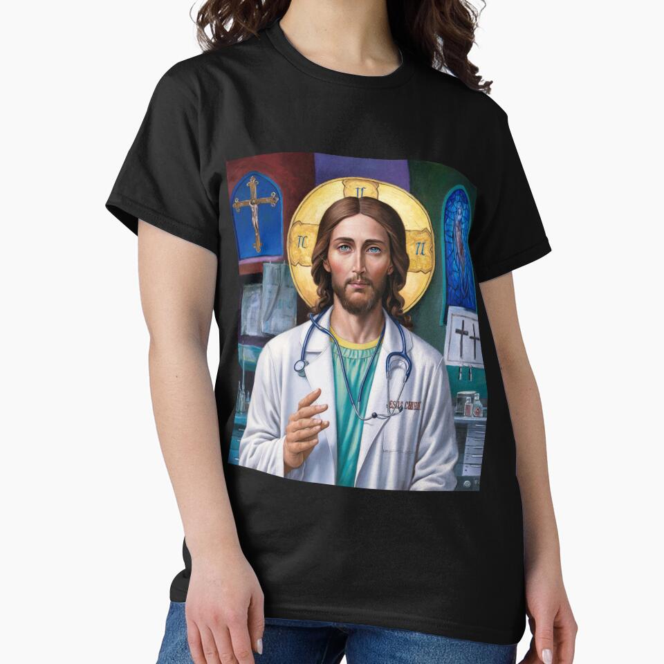 DOCTOR JESUS FUNNY CHRISTIAN DOCTOR by Obinne T-Shirts, Hoodie, Sweatshirt | BlankRebels.com (Image 2)
