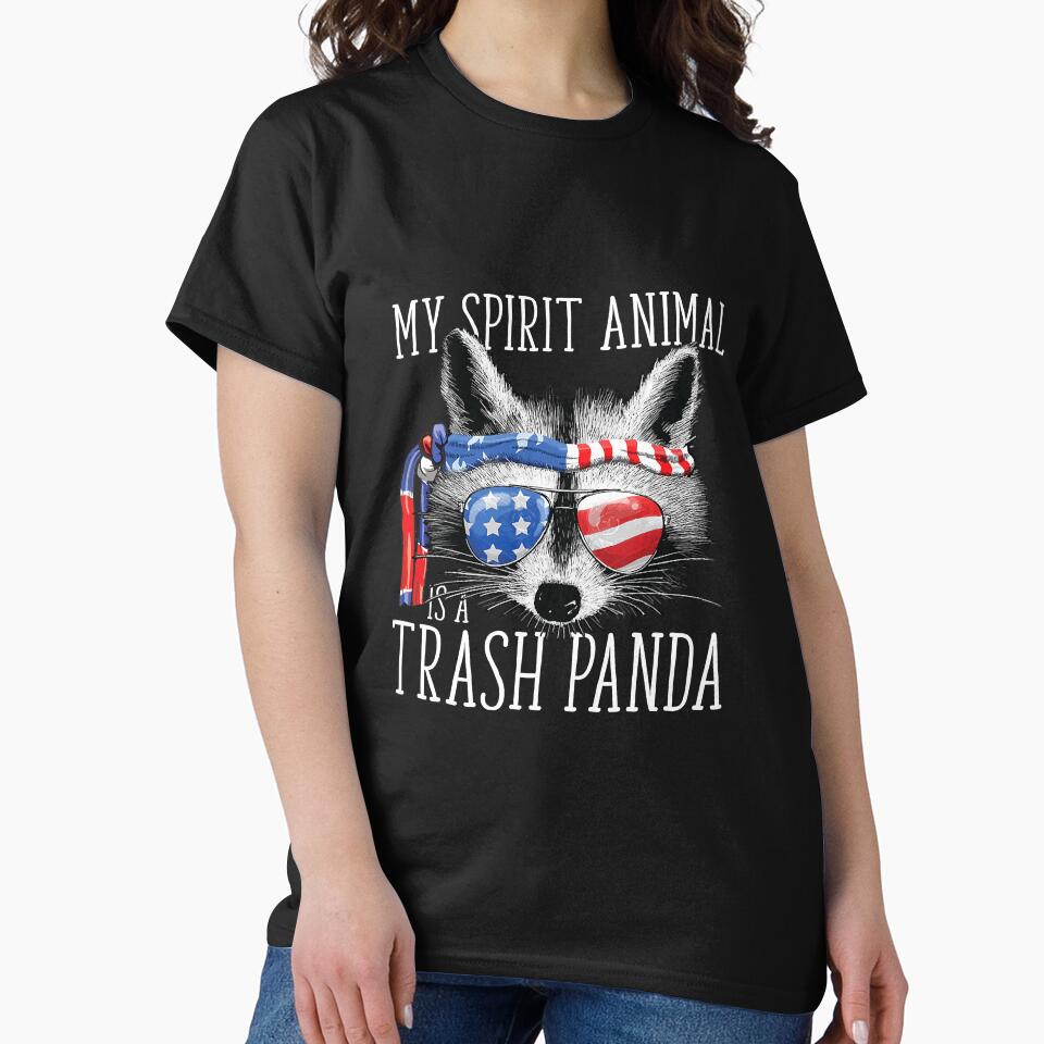Rebel Raccoon My Spirit Animal Is A by unassertive19 T-Shirts, Hoodie, Sweatshirt | BlankRebels.com (Image 2)