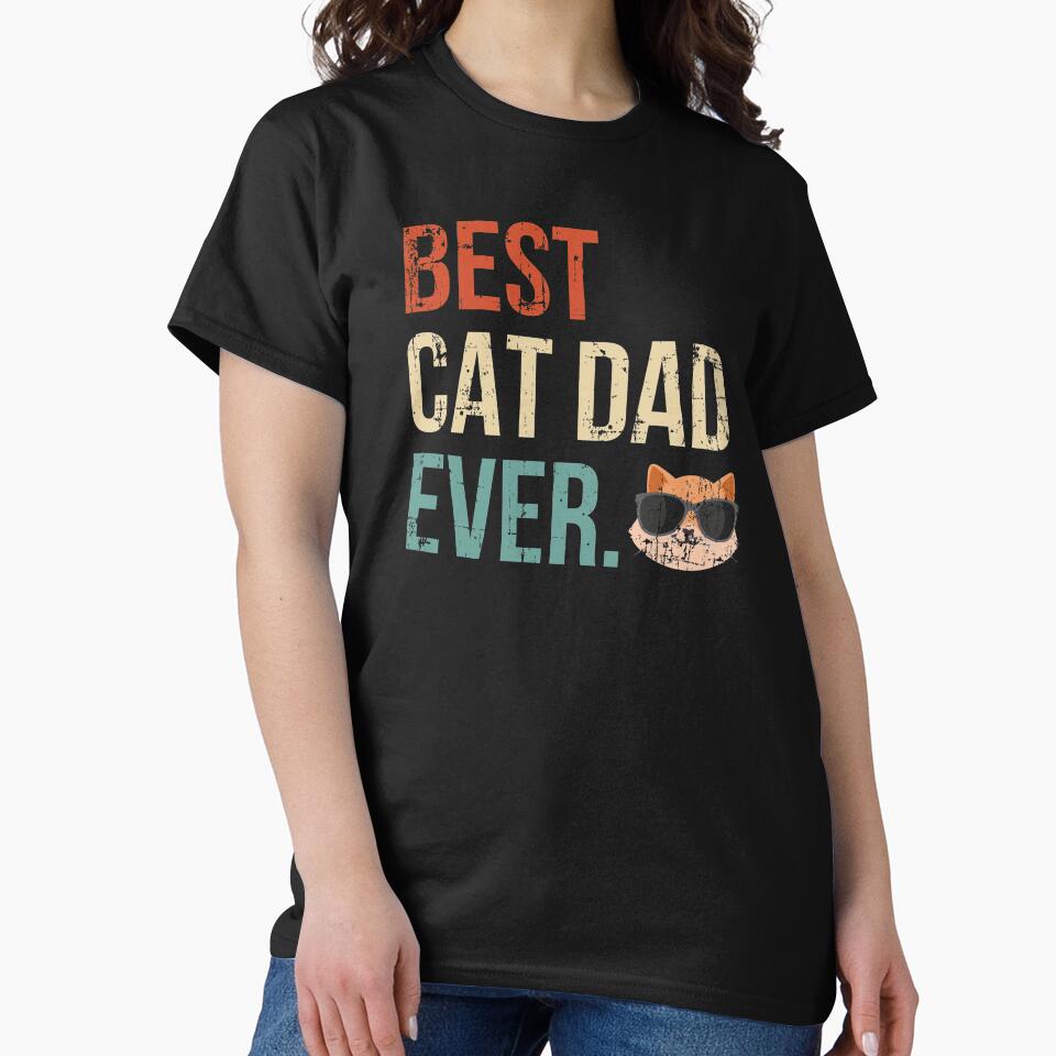 Best Cat Dad Ever! Men & Boy Cat Owners by EstelleStar T-Shirts, Hoodie, Sweatshirt | BlankRebels.com (Image 2)