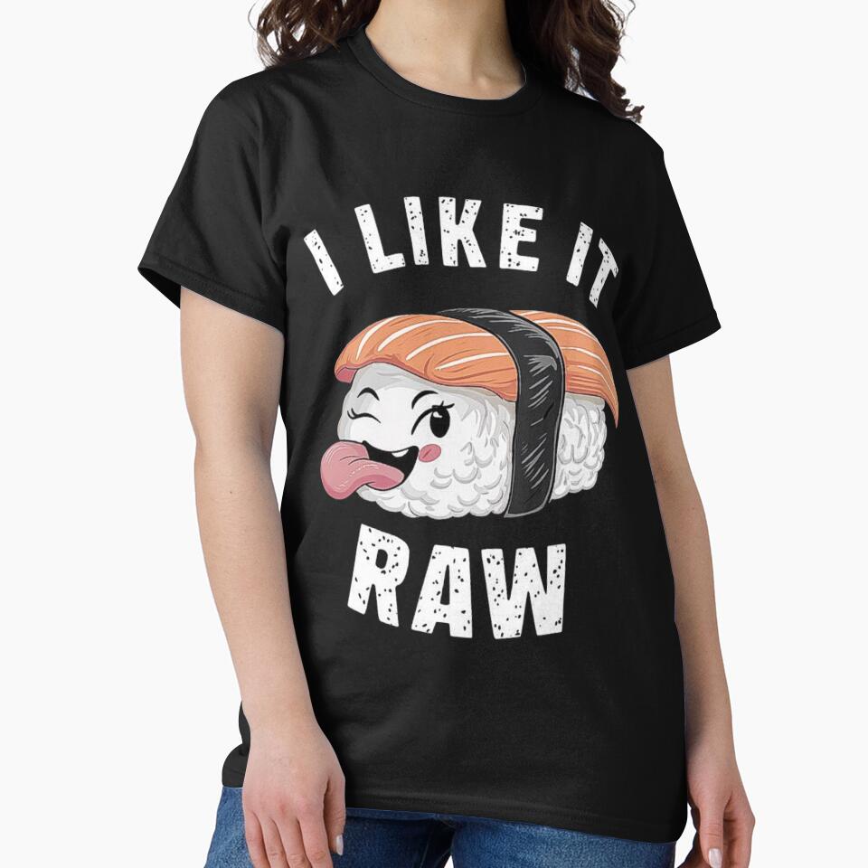 Raw Sushi Cute Design for Food Lovers by love3617 T-Shirts, Hoodie, Sweatshirt | BlankRebels.com (Image 2)