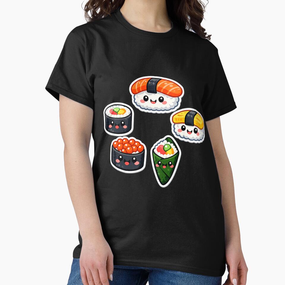 Kawaii Sushi Friends by Paninides T-Shirts, Hoodie, Sweatshirt | BlankRebels.com (Image 2)