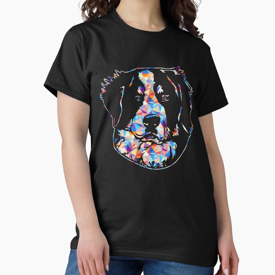 Cool And Awesome Bernese Mountain Dog Geometric by UnknownArtistt T-Shirts, Hoodie, Sweatshirt | BlankRebels.com (Image 2)