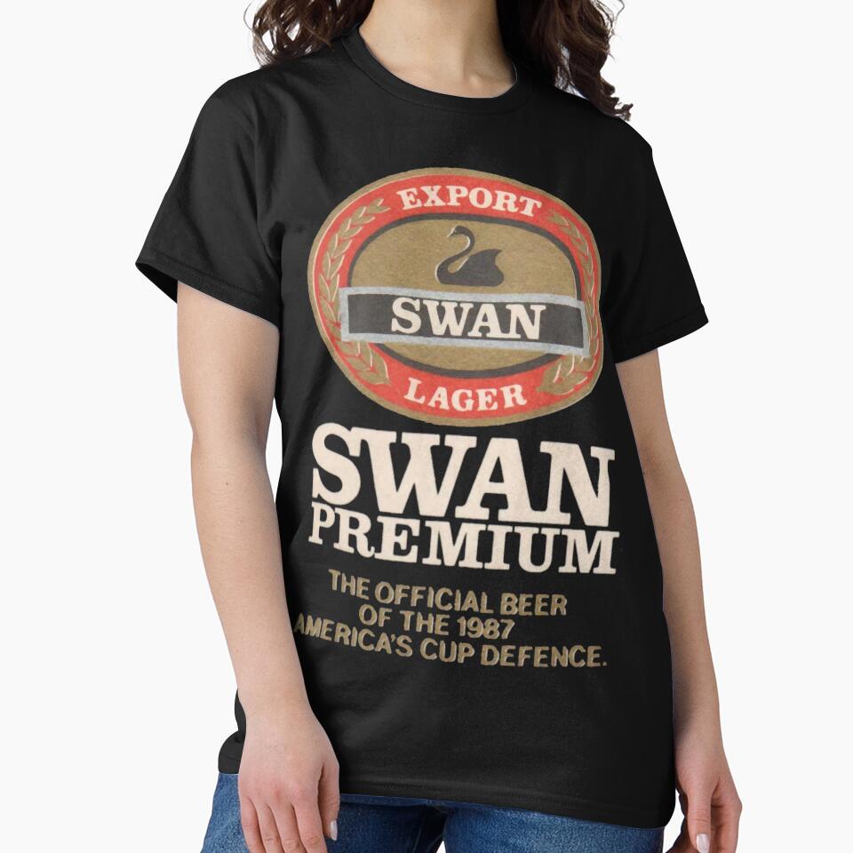 Swan Lager 1987 Americas Cup Classic Logo by HumbertoLittle T-Shirts, Hoodie, Sweatshirt | BlankRebels.com (Image 2)