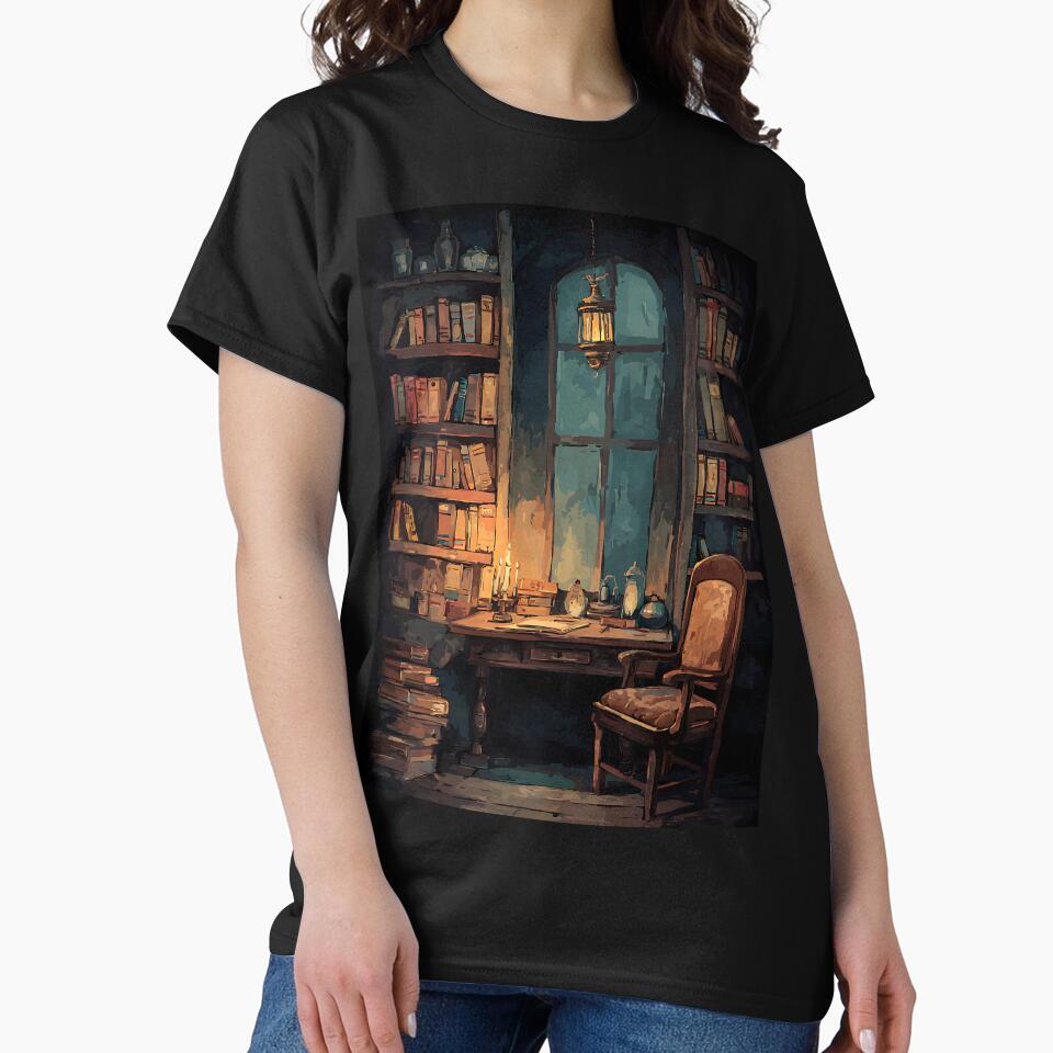 Scholarly Vintage Library by bapupa T-Shirts, Hoodie, Sweatshirt | BlankRebels.com (Image 2)