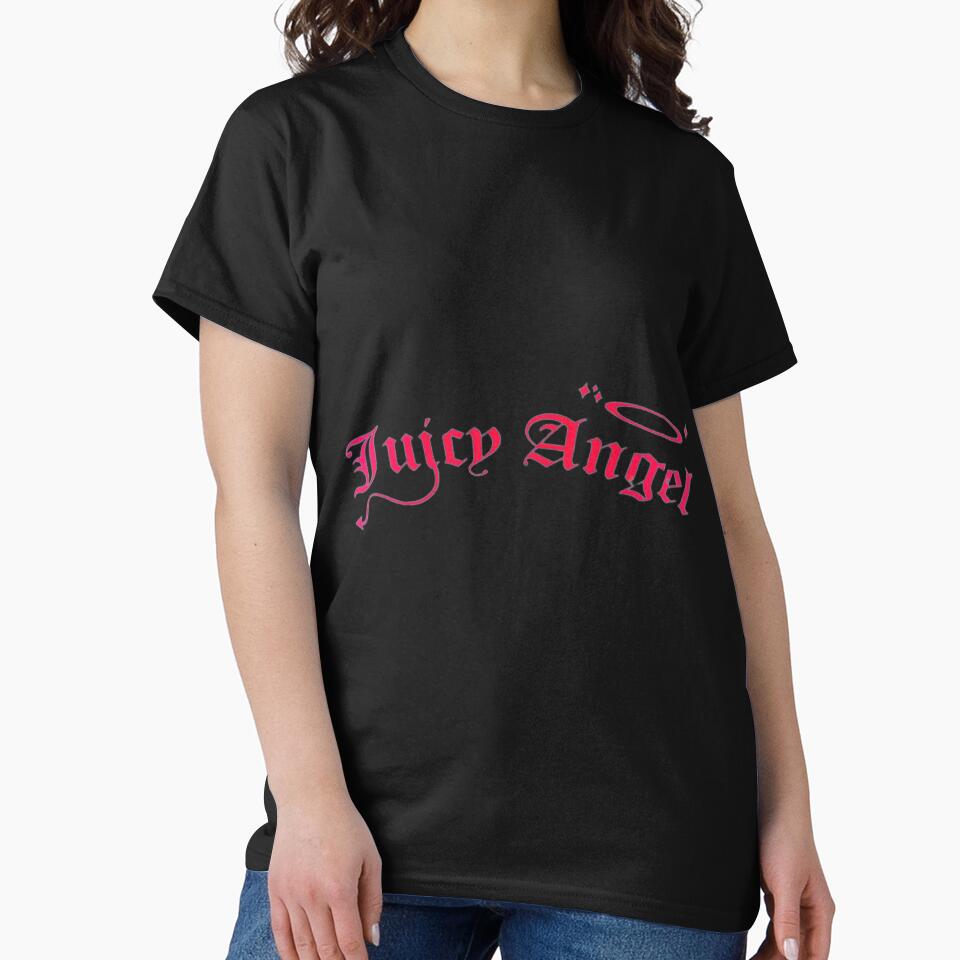juicy angel y2k text by stickersbyro ☆ T-Shirts, Hoodie, Sweatshirt | BlankRebels.com (Image 2)