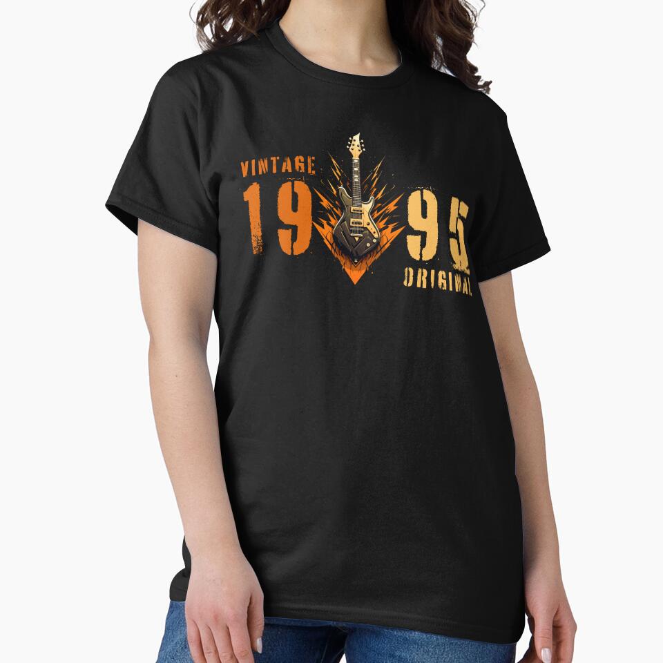 Born 1995 vintage original, quitar by Krzysztof Siwek T-Shirts, Hoodie, Sweatshirt | BlankRebels.com (Image 2)