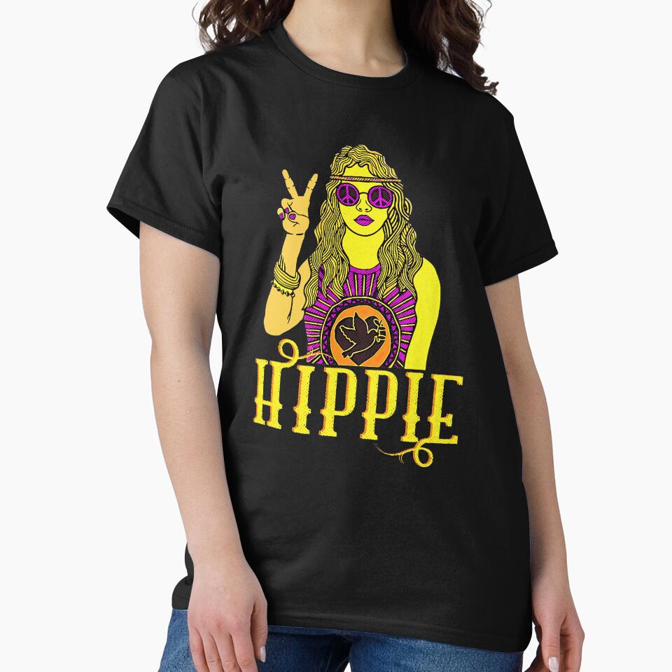 hippie loveheart by mwvenus T-Shirts, Hoodie, Sweatshirt | BlankRebels.com (Image 2)