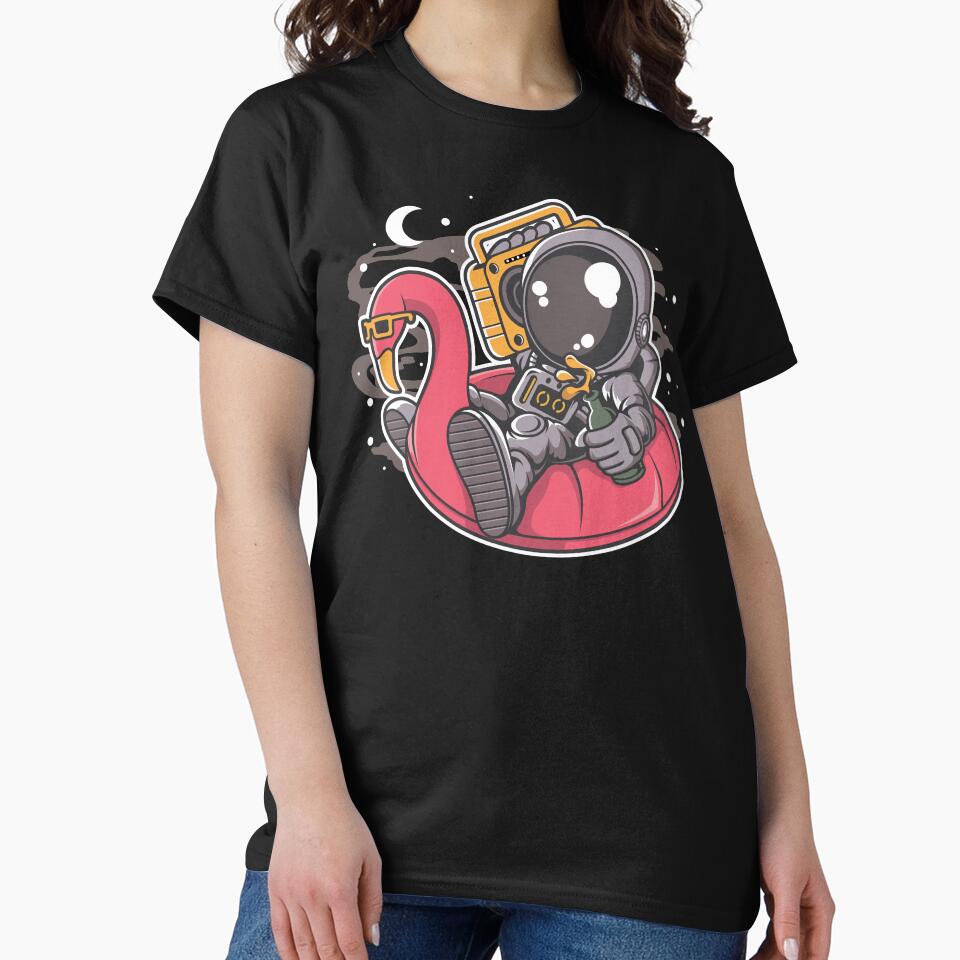 Astronaut Floaties Balloon - Funny Outer Space Lovers by Desteroids T-Shirts, Hoodie, Sweatshirt | BlankRebels.com (Image 2)