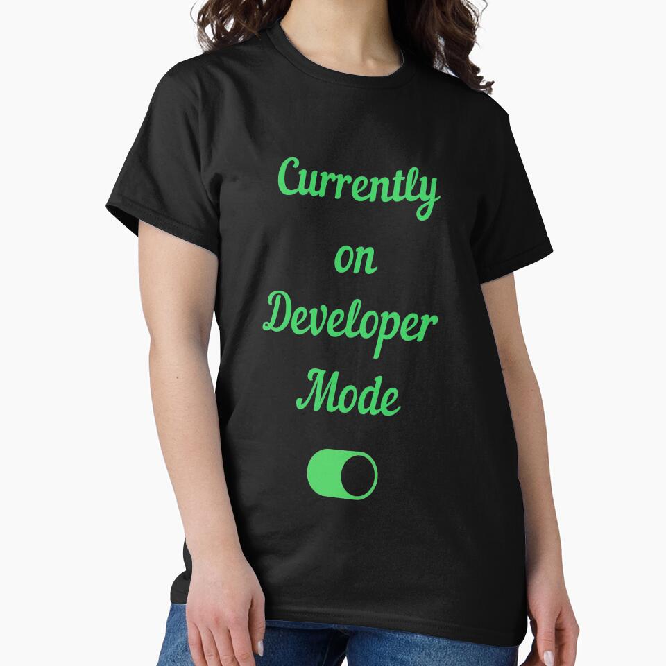 Developer Mode On - Green by Tshirtpedia T-Shirts, Hoodie, Sweatshirt | BlankRebels.com (Image 2)