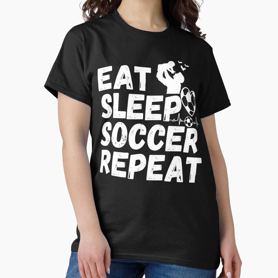 EAT SLEEP SOCCER REPEAT, Ultimate Soccer Dad Life Mantra,It's Perfect For Sideline Champions by NADIASHOP86... (Image 2)