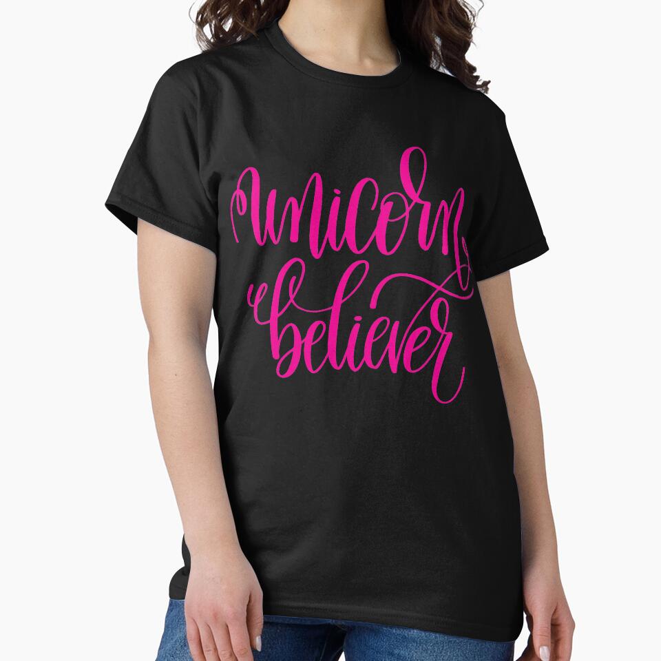 Unicorn Believer  Kid Art  Inspirational Quote by ProjectX23 T-Shirts, Hoodie, Sweatshirt | BlankRebels.com (Image 2)