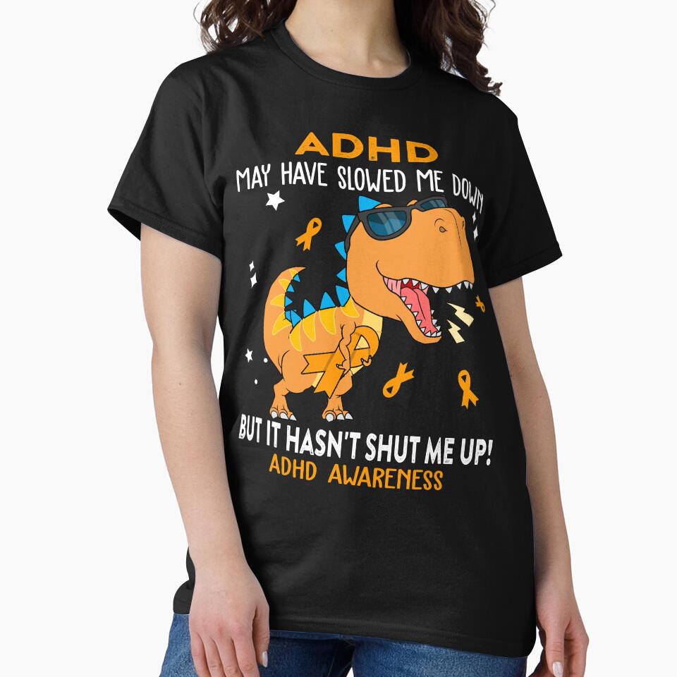 ADHD Awareness Dinosaur Lover ADHD Warrior Gift by Sabfit T-Shirts, Hoodie, Sweatshirt | BlankRebels.com (Image 2)