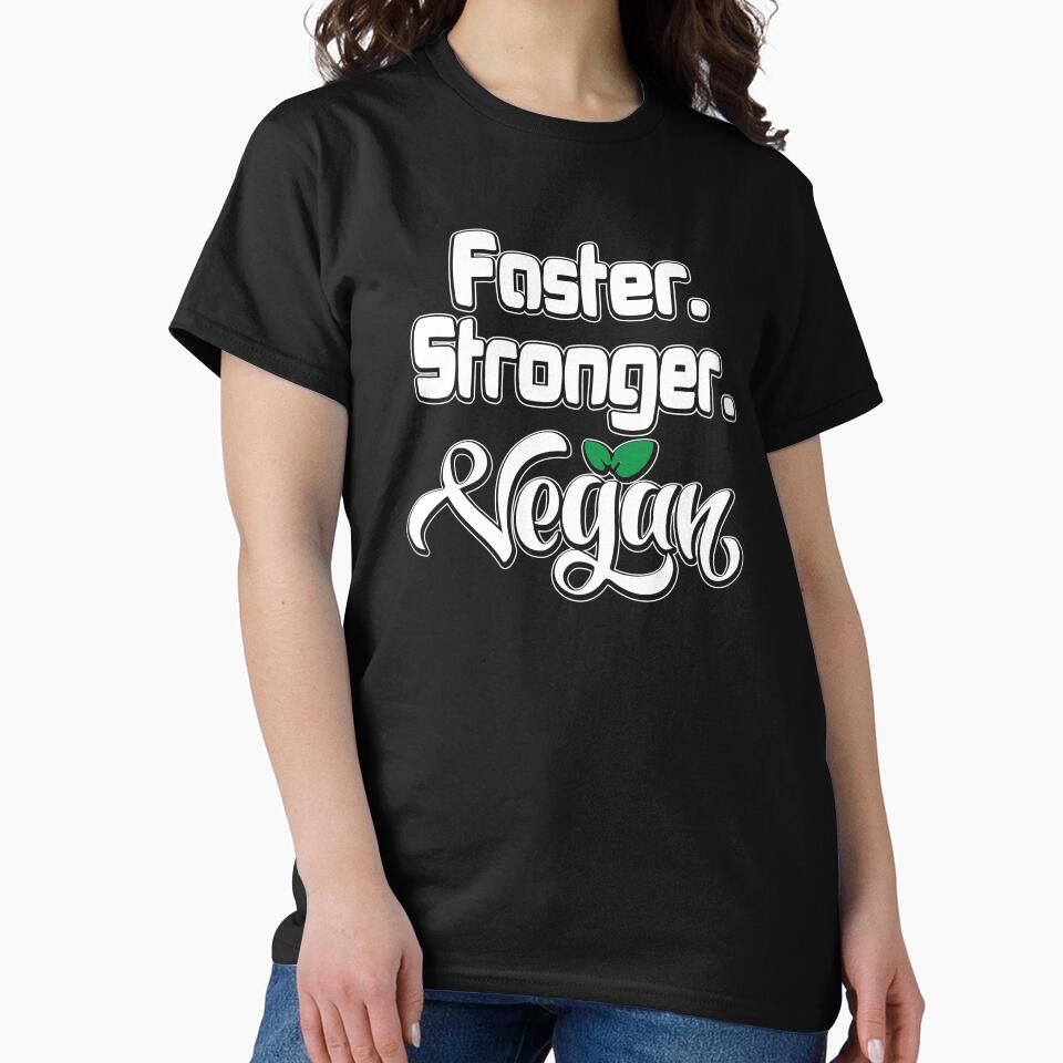 Faster, Stronger, Vegan Gym Workout by Merchking1 T-Shirts, Hoodie, Sweatshirt | BlankRebels.com (Image 2)