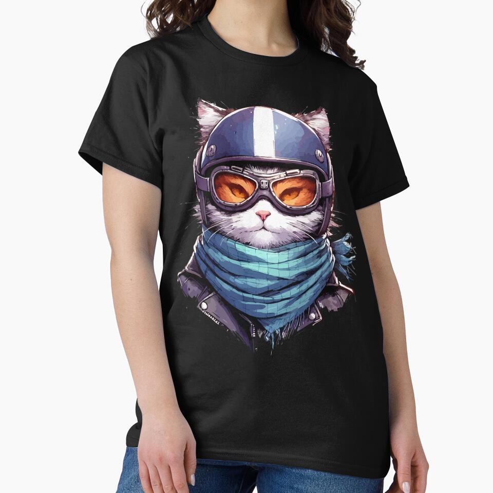 Biker Cat Anime T-Shirts, Hoodie, Sweatshirt