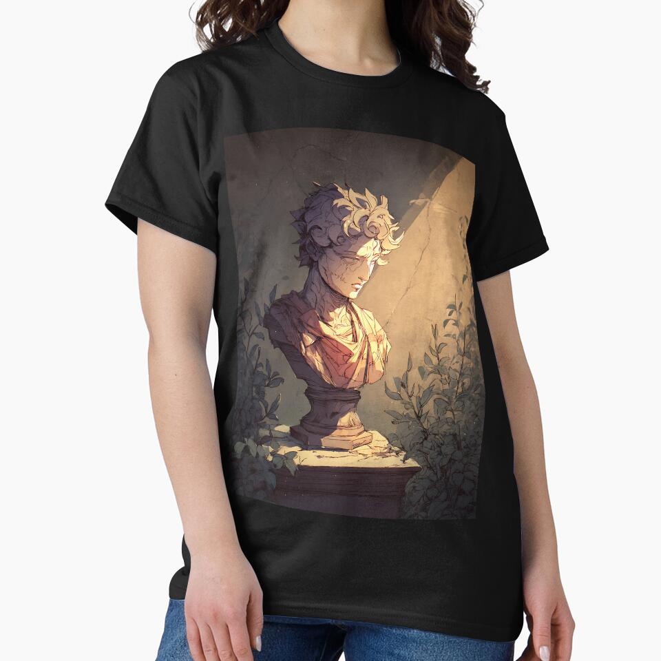 Dark Academia: Scholarly Roman Bust by bapupa T-Shirts, Hoodie, Sweatshirt | BlankRebels.com (Image 2)