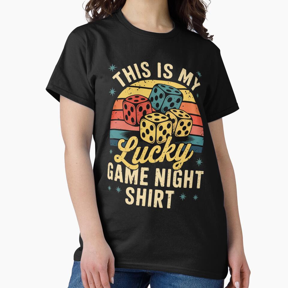 Game Night Host I Lucky Board Game Night by Ikwalima T-Shirts, Hoodie, Sweatshirt | BlankRebels.com (Image 2)