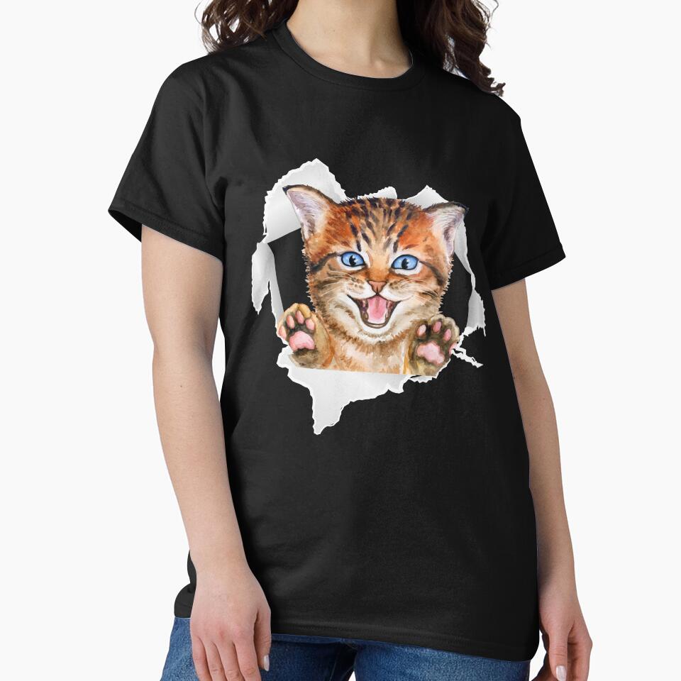 Cat Ripping Through by 808Designs T-Shirts, Hoodie, Sweatshirt | BlankRebels.com (Image 2)