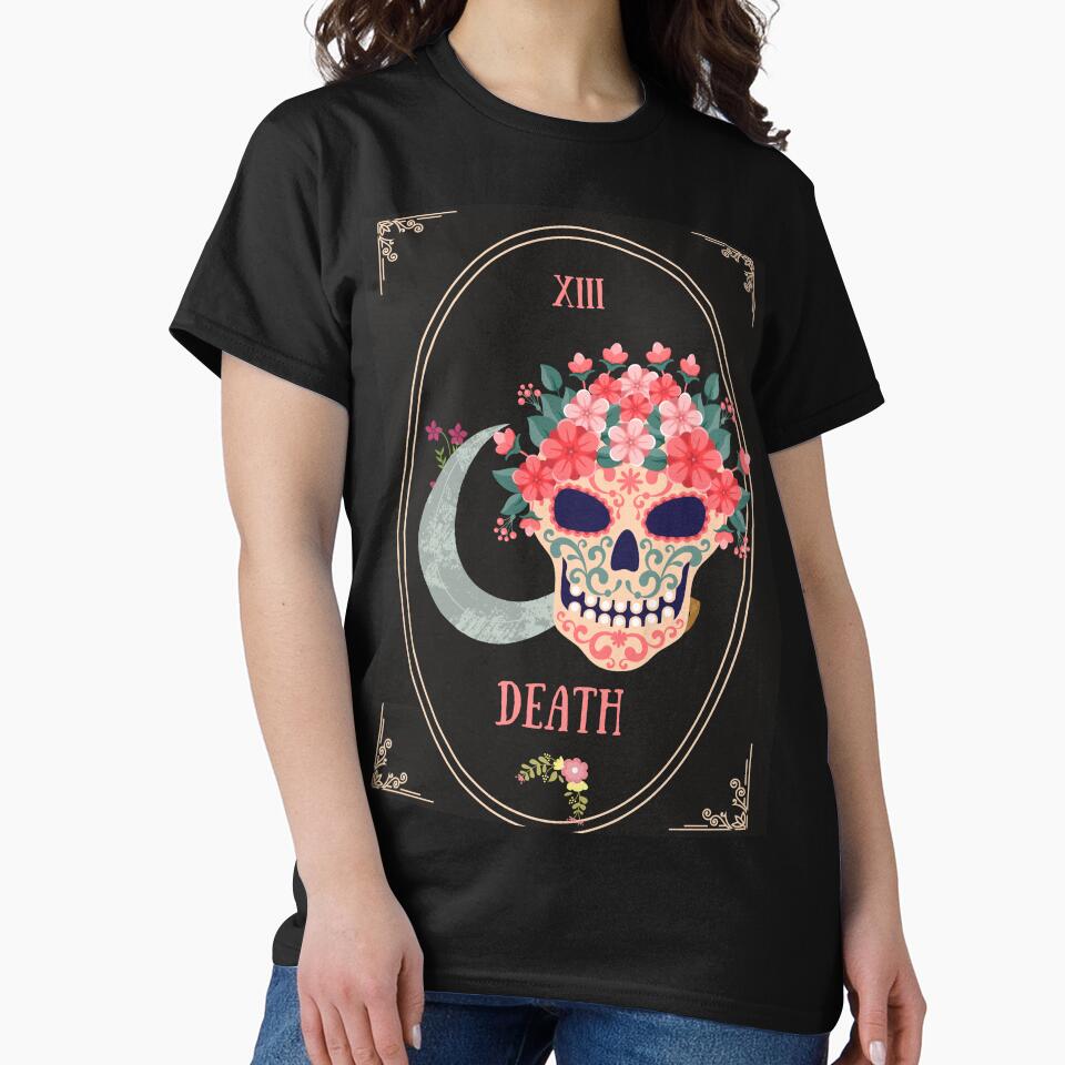 Death Sugar Skull Tarot by LoudLizzy T-Shirts, Hoodie, Sweatshirt | BlankRebels.com (Image 2)