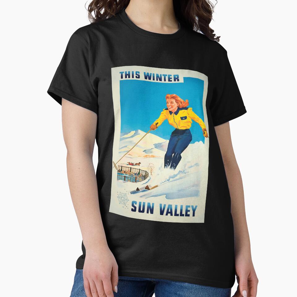 Ski Sun Valley Vintage Winter by InnerCitadel T-Shirts, Hoodie, Sweatshirt | BlankRebels.com (Image 2)