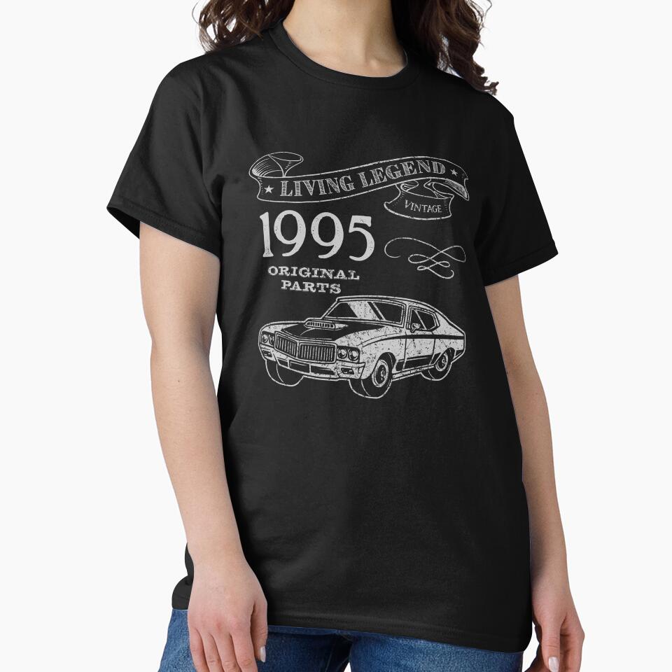 30th Birthday, 1995 Living Legend Car Lover by OhBoyLoveIt T-Shirts, Hoodie, Sweatshirt | BlankRebels.com (Image 2)