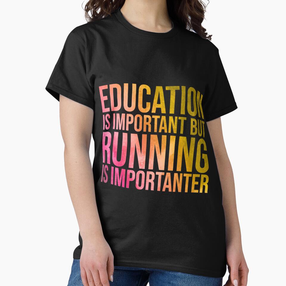 Running Is Importanter in Watercolo| Perfect Gift by sherricam T-Shirts, Hoodie, Sweatshirt | BlankRebels.com (Image 2)