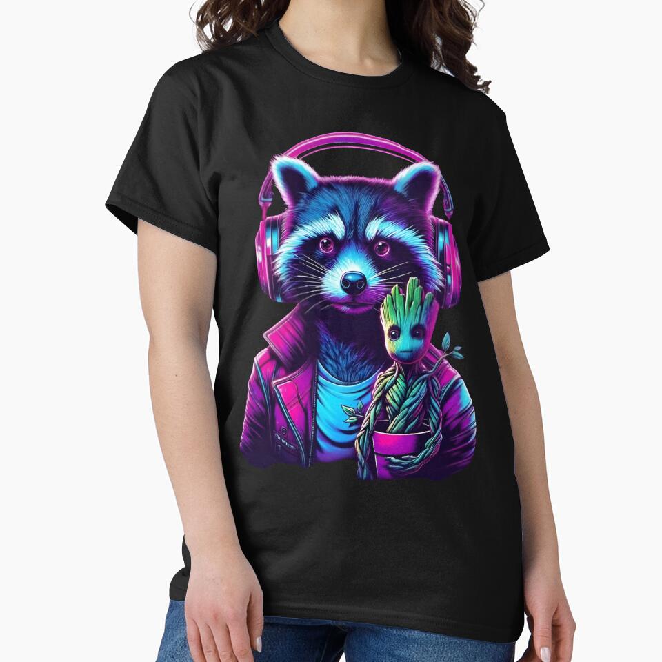 Raccoon by Rostislav Tarasenko T-Shirts, Hoodie, Sweatshirt | BlankRebels.com (Image 2)
