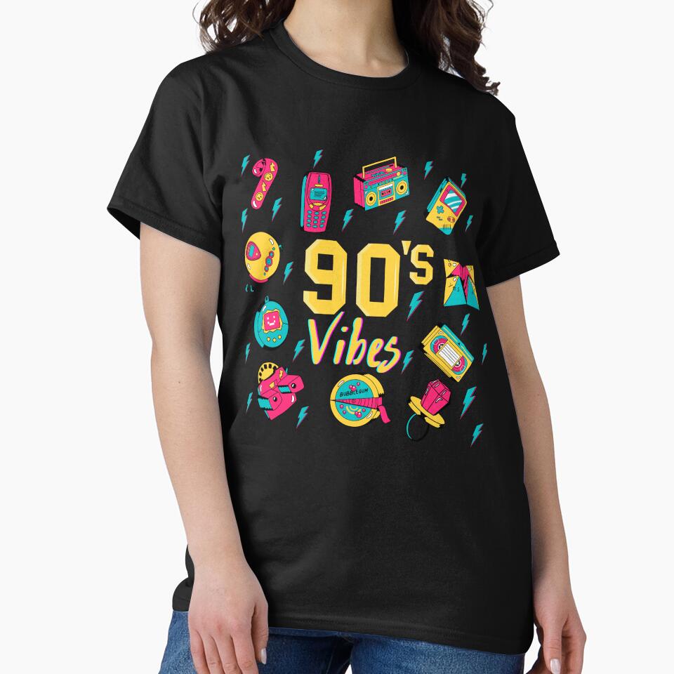 90s Vibes Retro Inspired Design by MamaNeeaDesigns T-Shirts, Hoodie, Sweatshirt | BlankRebels.com (Image 2)