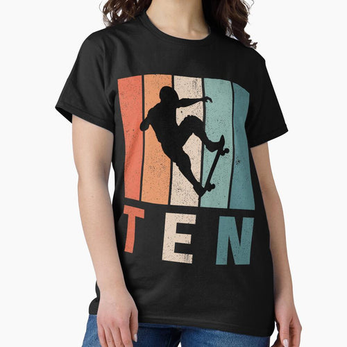 10th Birthday Skateboard Retro 10 Years Old by RetroStyle247 T-Shirts, Hoodie, Sweatshirt | BlankRebels.com (Image 2)