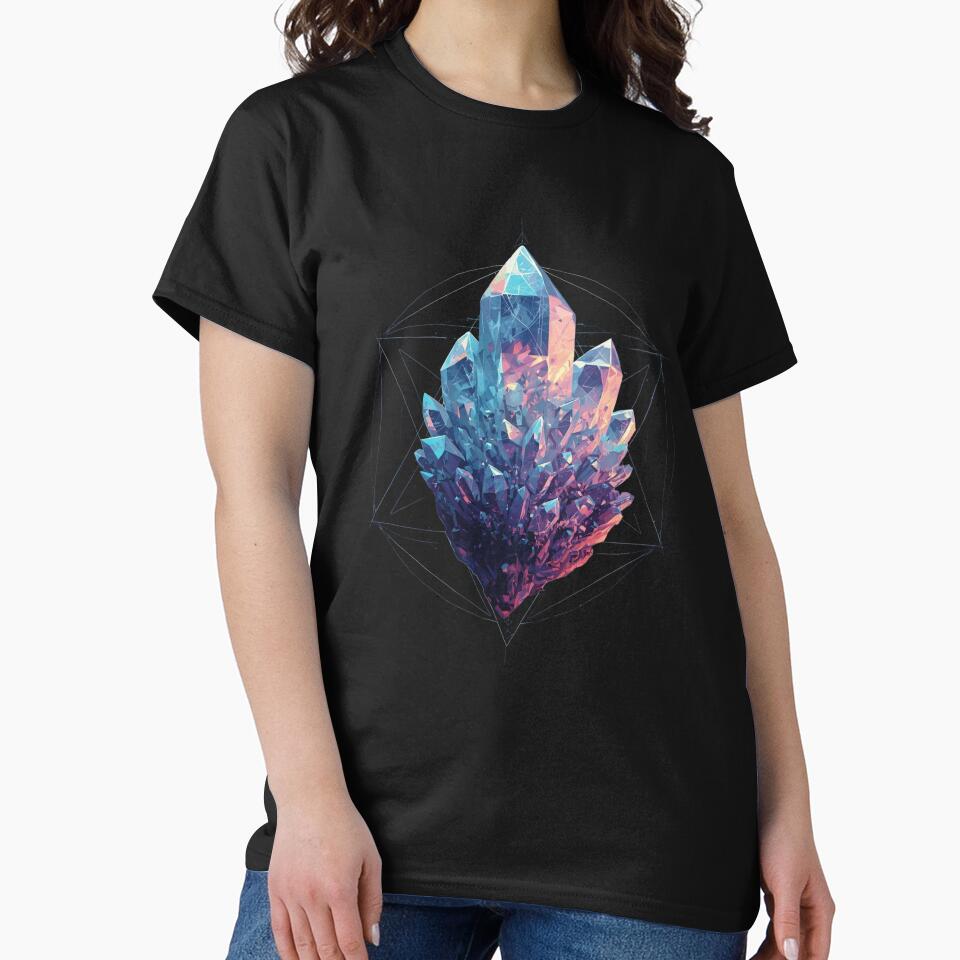 Copy of Mystic Crystal Geometric Art – Colorful Gemstone Aesthetic Design by Danny-Arts1 T-Shirts, Hoodie,... (Image 2)