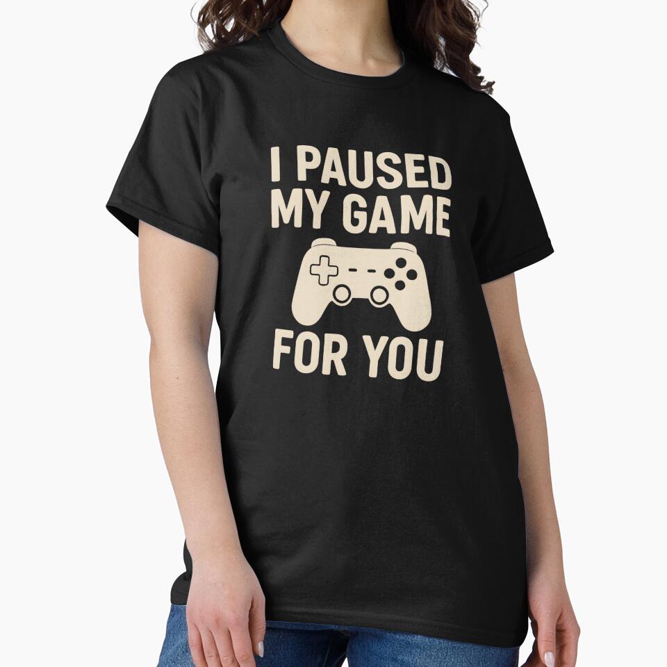 I Paused My Game For You – Gamer Valentine Love Shirt by SVALANART Hoodie, Sweatshirt | BlankRebels.com (Image 2)