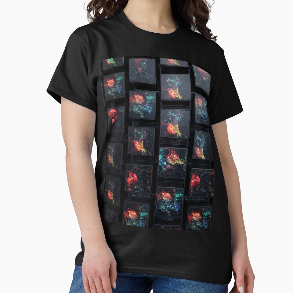 Cosmic Cube Flow – Futuristic Geometry with Neon Galaxy Energy by PixelVibe782 T-Shirts, Hoodie, Sweatshirt (Image 2)