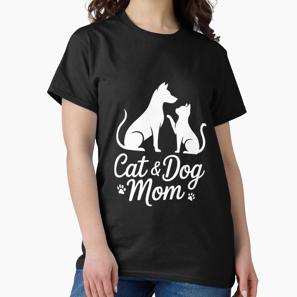 Cat and Dog Mom Pets Animal Lovers by LittleBO5