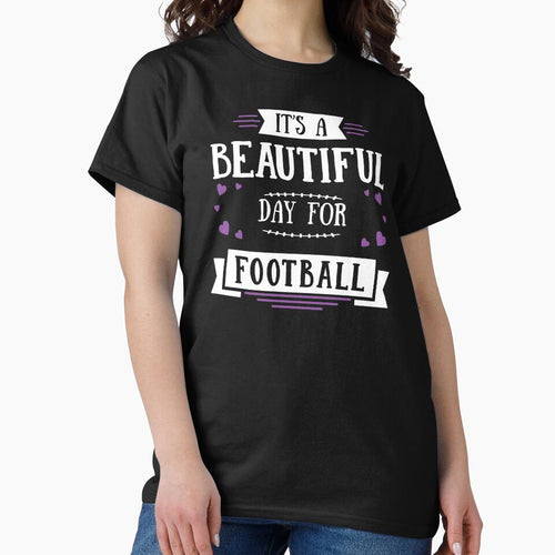It's A Beautiful Day For Football Season Game Day Mom Babe graphic by nikkidawn74 T-Shirts, Hoodie, Sweatshirt (Image 2)