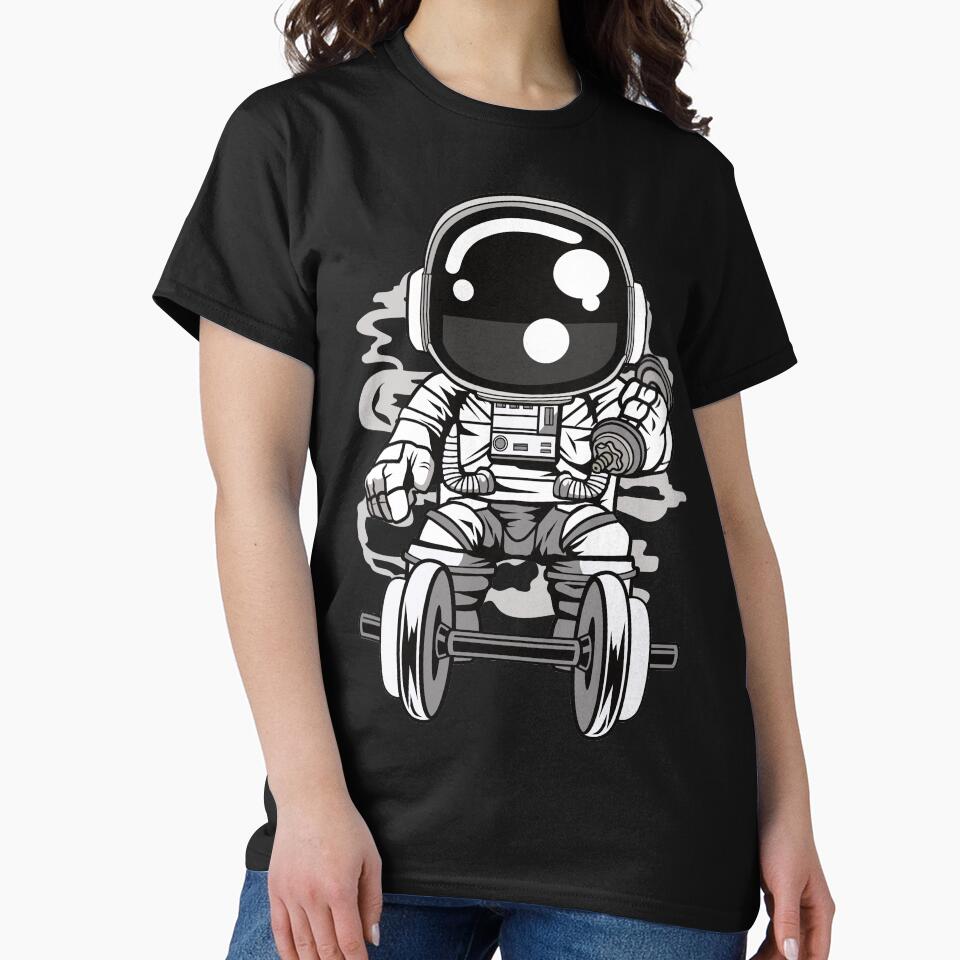 Astronaut Gym - Funny Outer Space Lovers by Desteroids T-Shirts, Hoodie, Sweatshirt | BlankRebels.com (Image 2)