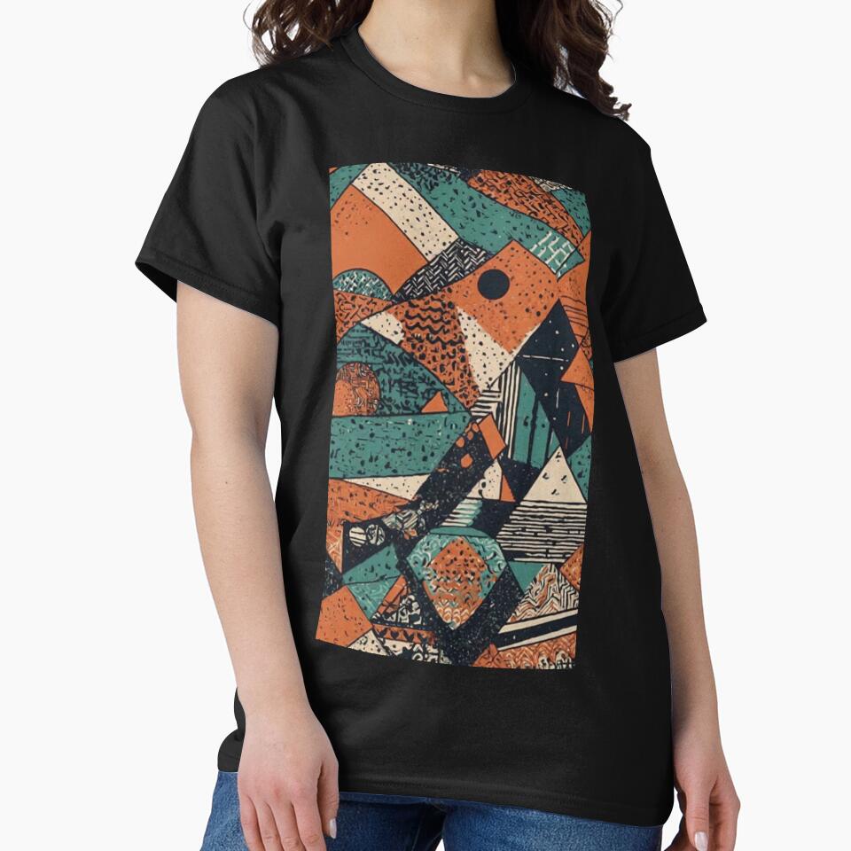 Abstract geometric t-shirt 90s, by jaharek