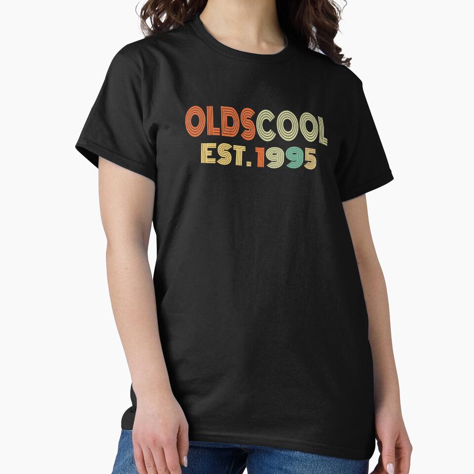 Oldscool Est. 1995 Birthday by Vanover Designs T-Shirts, Hoodie, Sweatshirt | BlankRebels.com (Image 2)