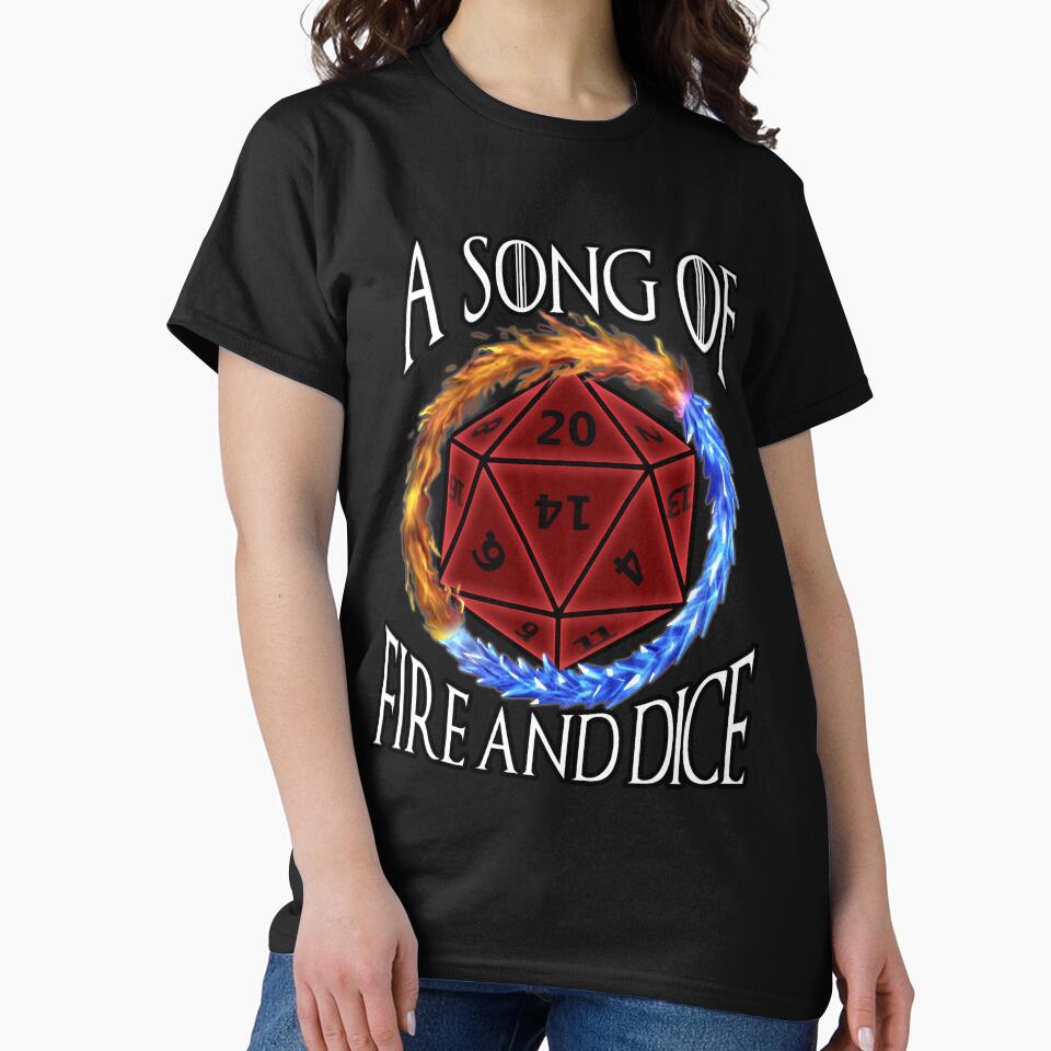 A Song Of Fire And Dice by WorldOfTeesUSA T-Shirts, Hoodie, Sweatshirt | BlankRebels.com (Image 2)