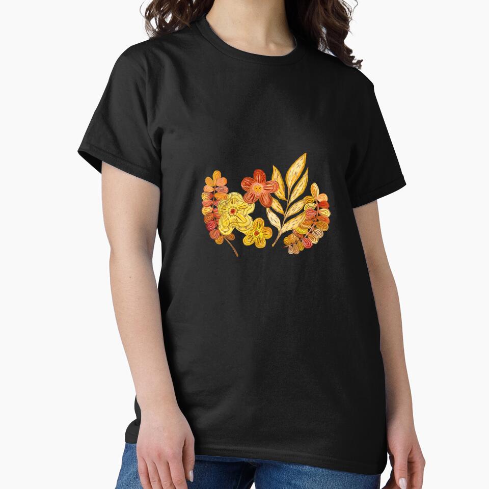 Flower textured set sketch a watercolor design black by Yana Mustafina | Boho Soulful Designs