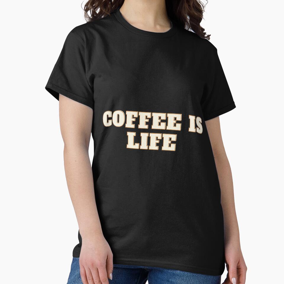 Coffee is Life - Funny Typography Quote for Mugs, Phone Cases, Tote Bags and Stickers by Badzin299