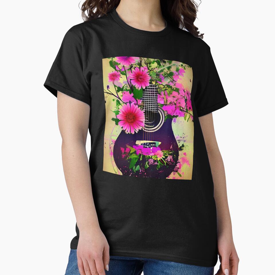 Nature Guitar with Flower by gramizzia