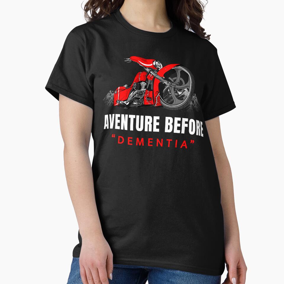 Adventure before dementia, Touring motorcycle, by Lekrock T-Shirts, Hoodie, Sweatshirt | BlankRebels.com (Image 2)