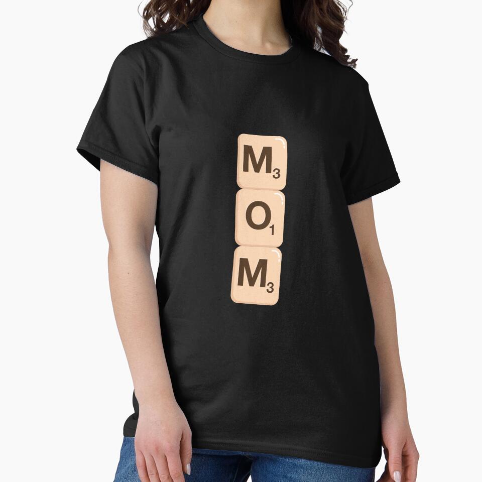 Mom Scrabble Tile Letters Point Score Games Board Game by SZPdezigns T-Shirts, Hoodie, Sweatshirt | BlankRebels.com (Image 2)