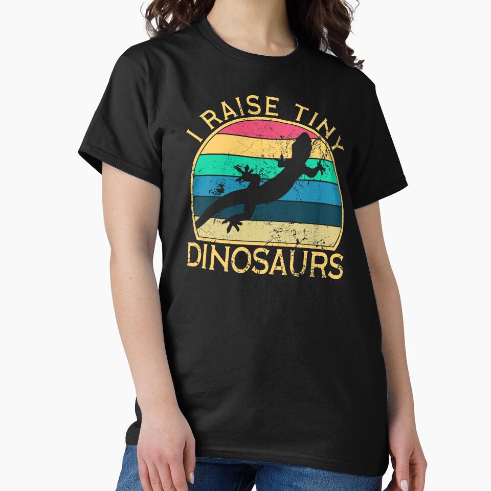 I Raise Tiny Dinosaurs Funny Leopard Gecko Mom Dad Retro by juvajay T-Shirts, Hoodie, Sweatshirt | BlankRebels.com (Image 2)