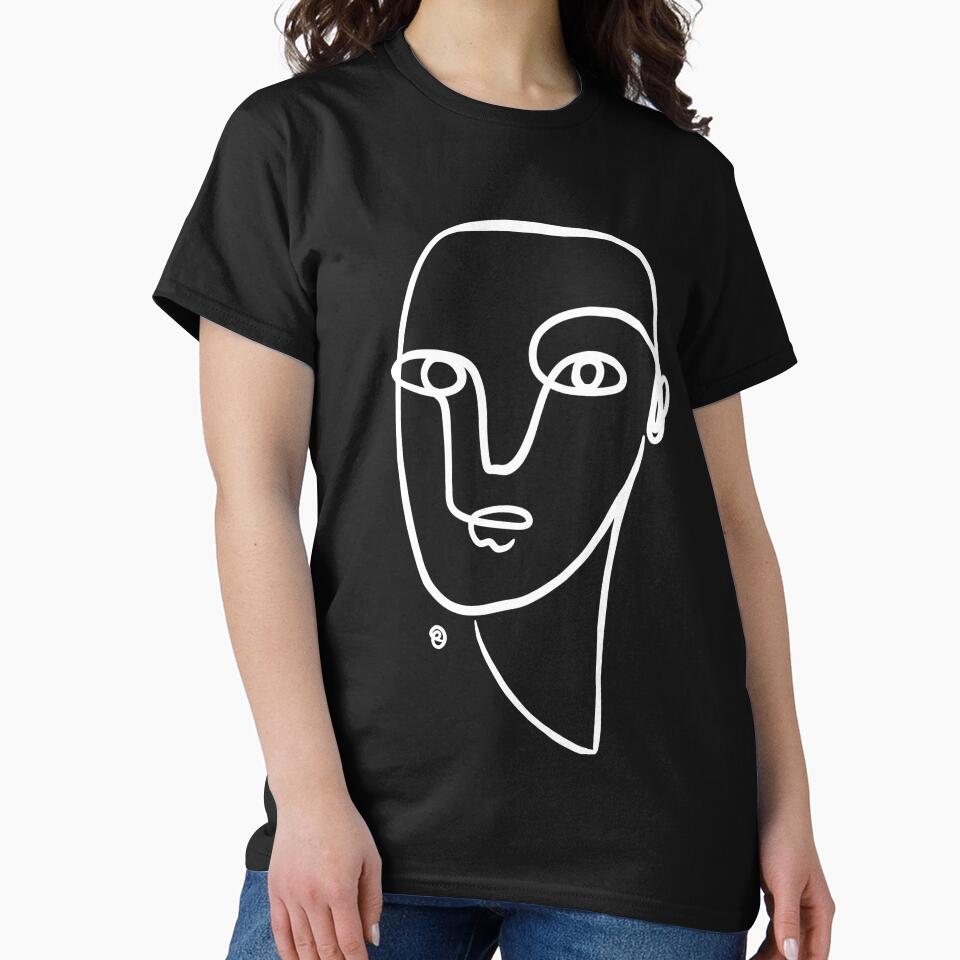 Abstract Face Line by Tinteria T-Shirts, Hoodie, Sweatshirt | BlankRebels.com (Image 2)