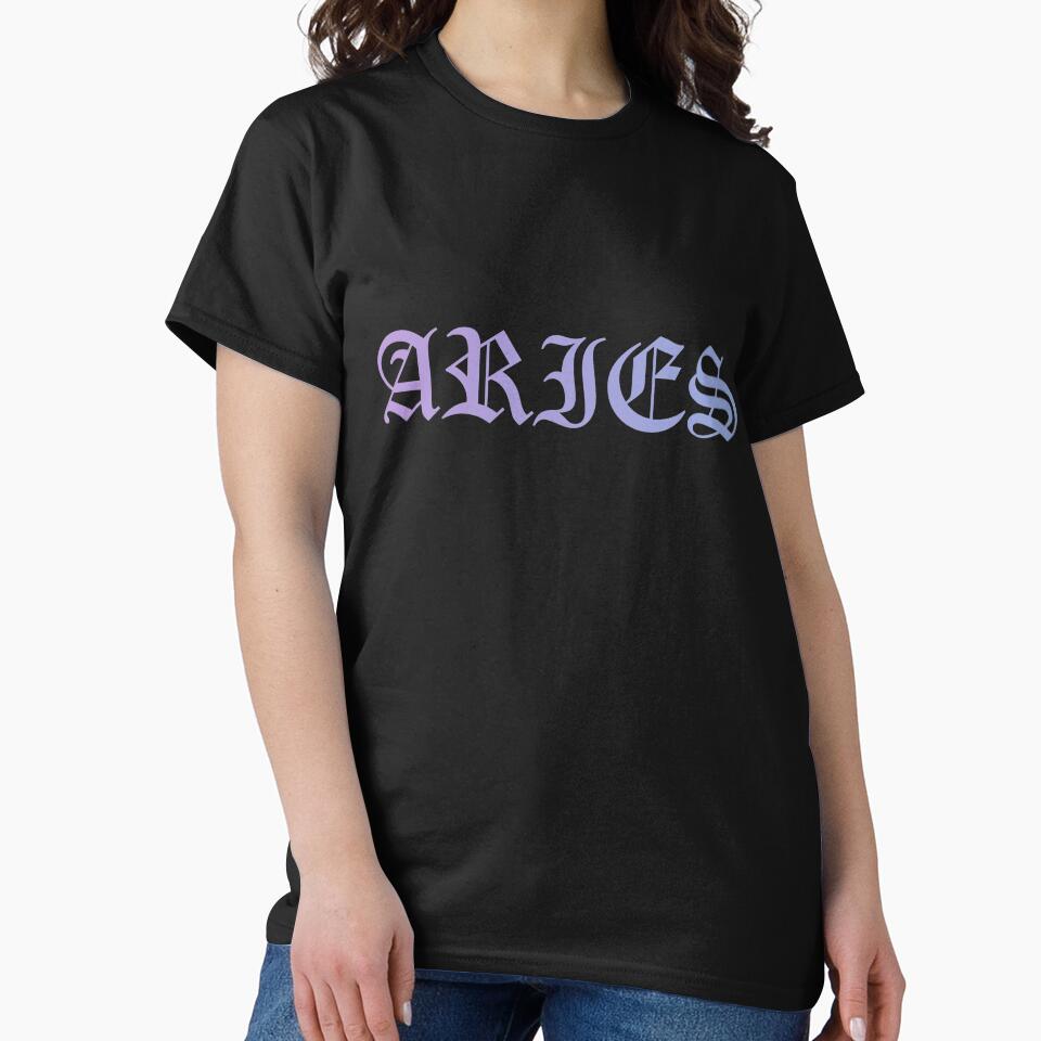 Aries Old English font purple by everything4eva T-Shirts, Hoodie, Sweatshirt | BlankRebels.com (Image 2)