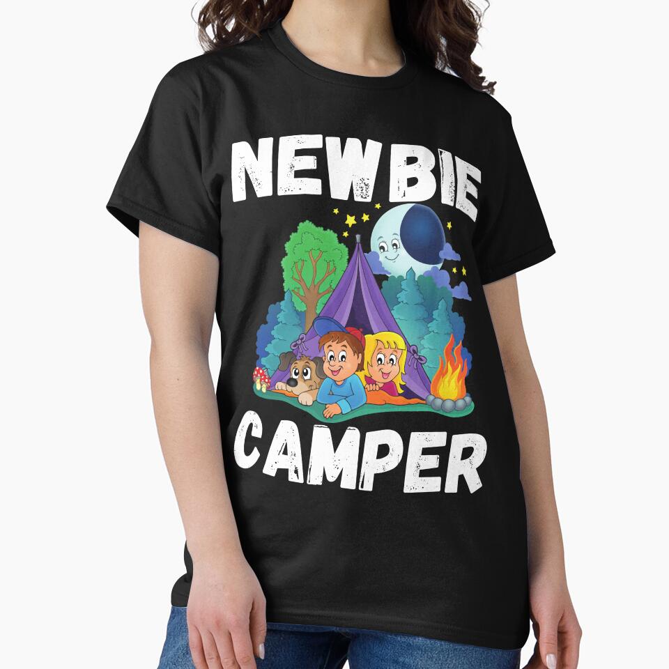 Newbie camper camping t-shirt design by PinkArtDesigns Hoodie, Sweatshirt | BlankRebels.com (Image 2)