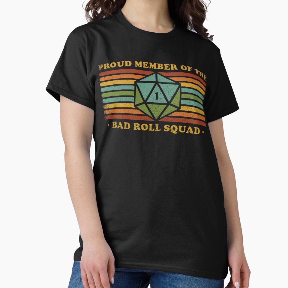 RPG Vintage - Proud Member Bad Roll by Studio Mootant T-Shirts, Hoodie, Sweatshirt | BlankRebels.com (Image 2)