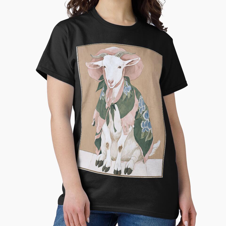 Charming Cottagecore Goat by bapupa T-Shirts, Hoodie, Sweatshirt | BlankRebels.com (Image 2)