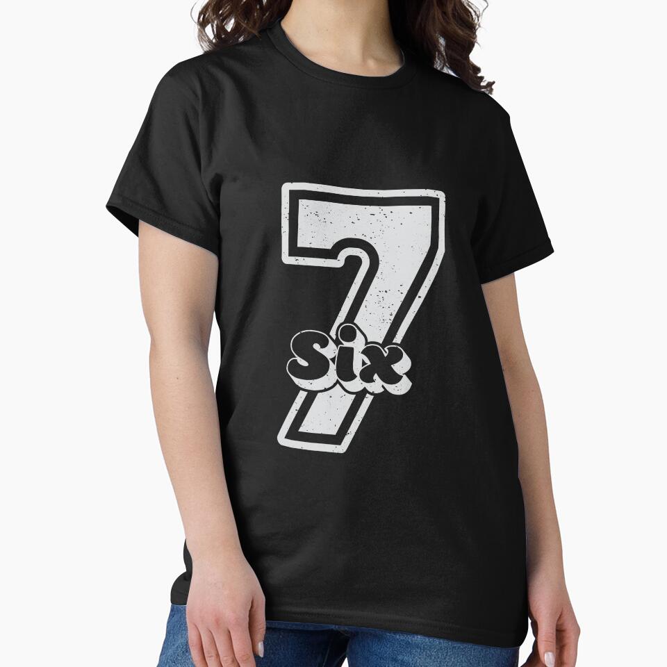 Six Seven Shirt | Trendy Minimalist Typography Design | Aesthetic Graphic Tee for Gen Z & Streetwear Lovers by... (Image 2)